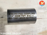 ASTM A182 F51 διπλή τοποθέτηση υψηλών σωληνώσεων αγκώνων χάλυβα πλήρης σφυρηλατημένη σύζευξη