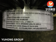 ASME SA335 P9 Σωλήνας από κράμα χάλυβα με 13 Cr SS410 σωλήνα με σφραγίδα για φούρνο μεταρρύθμισης ατμού
