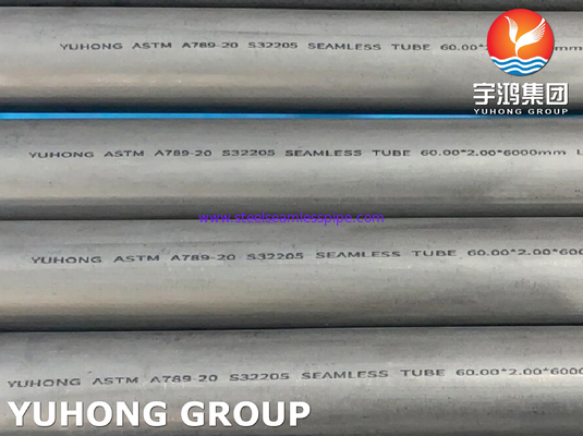 Καλό ντούμπλεξ 2205 της  σκληρότητας ASTM A789 S32205 άνευ ραφής σωλήνας 1,4462