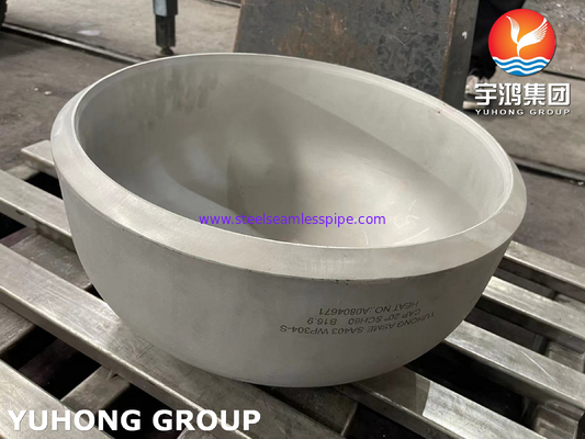 ASME SA403 WP304-S Καπάκι από ανοξείδωτο χάλυβα Μεγάλο μέγεθος 40 ιντσών Πυροσβεστικό σωλήνα PT
