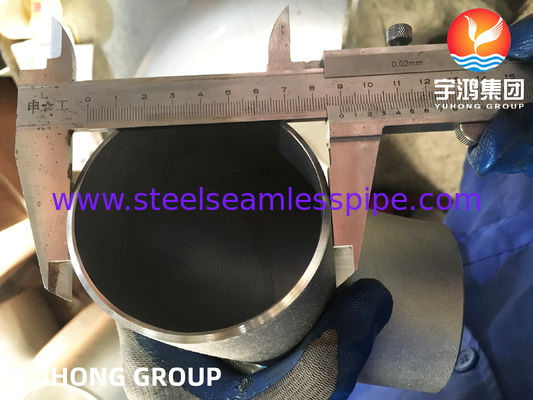 Εναρμόδιση συγκόλλησης ASTM A403 WP347H-S 90° Μακράς ακτίνας αγκώνου και μύτης για σωλήνες διαδικασίας υψηλής θερμοκρασίας