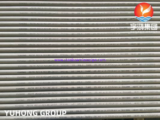 ASME SA213 TP316/316L 1.4401/1.4404 Χάλυβα από ανοξείδωτο χάλυβα
