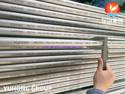 ASME SA213 TP316/316L 1.4401/1.4404 Χάλυβα από ανοξείδωτο χάλυβα
