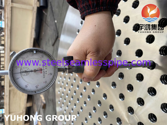 ASTM A182 F316L Tubesheet από ανοξείδωτο χάλυβα για εναλλάκτες θερμότητας κελύφους και σωλήνων