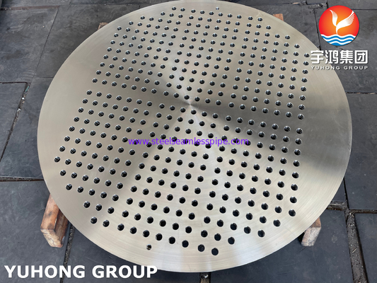 ASTM A182 F316 Πίνακας σωλήνων από ανοξείδωτο χάλυβα μεγάλης διαμέτρου, σφυρηλατημένο για εξαρτήματα εναλλάκτη θερμότητας