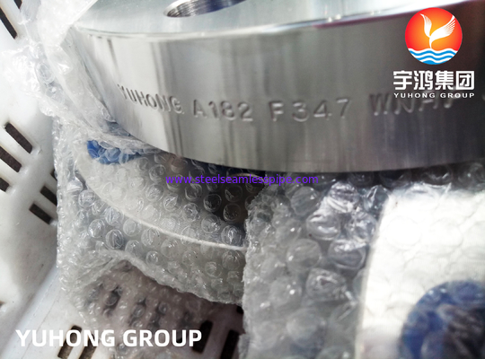 ASTM A182 F347 Ατσάλινη φλάντσα ζύγισης λαιμού, RF / RTJ πρόσωπο για υψηλής θερμοκρασίας εφαρμογή