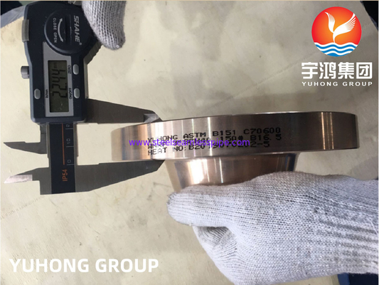 ΑΣTM B151 C70600 2.0872 Cu-Ni Alloy Forged Weldneck Flange RF B16.5