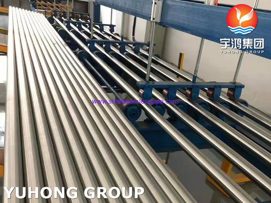ASTM A270 TP316L Χάλυβα από ανοξείδωτο χάλυβα Υγιεινός Χωρίς Σύνδεση σωλήνας φωτεινή επιφάνεια