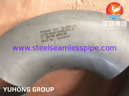 ASTM B366 Hastelloy WPHC276 / N10276 90 LR Elbow, B16.9 Τεχνουργήματα σωλήνων για χημικούς αντιδραστήρες