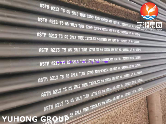 ASTM A213 T5 K41545 Χωρίς συγκόλληση σωλήνας από κράμα χάλυβα για εναλλάκτη θερμότητας