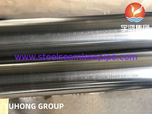 ASTM B729 NO8020 χημικό πετρέλαιο σωλήνων ανταλλακτών PipeHeat ανοξείδωτου άνευ ραφής