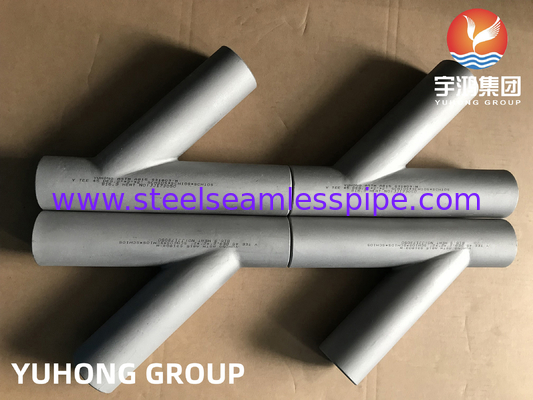 Άκρη ΓΡΑΜΜΆΤΩΝ Τ ASTM A815 s31803-W Υ που ενώνεται στενά εγκατάσταση του αερίου λιπάσματος καθαρισμού πετρελαίου B16.9