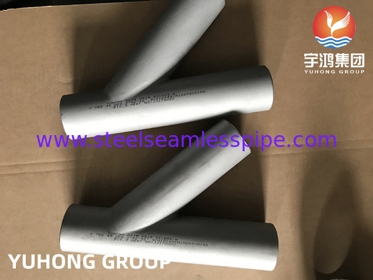 Άκρη ΓΡΑΜΜΆΤΩΝ Τ ASTM A815 s31803-W Υ που ενώνεται στενά εγκατάσταση του αερίου λιπάσματος καθαρισμού πετρελαίου B16.9