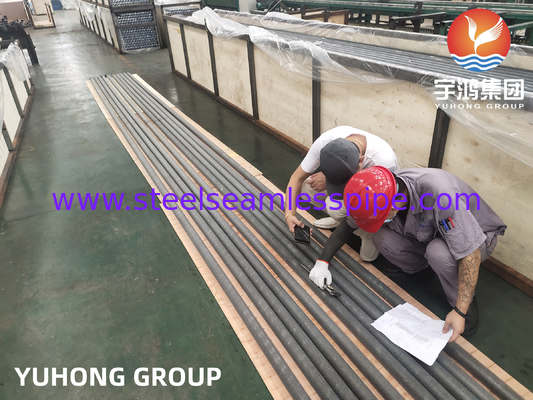 Σωλήνας με πτερύγια εξώθησης ASTM A213 TP304 Για εφαρμογές εναλλάκτη θερμότητας πετρελαίου, ψύκτη αέρα και συμπυκνωτή