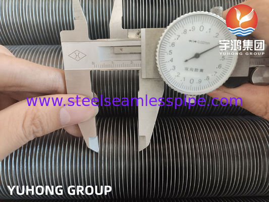 ASTM A179 Χάλυβας άνθρακα ενσωματωμένος σωλήνας με νιφάδες τύπου G, σωλήνες Aletados