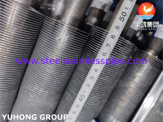 ASTM B163 UNS N08825, Incoloy825 Εκχυλισμένος φτερωτός σωλήνας με φτερά αλουμινίου για εναλλάκτη θερμότητας