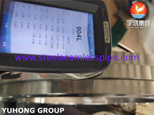 ASTM A240 F904L, UNS N08904, AWWA C207 Χάλυβα από ανοξείδωτο χάλυβα, οπισθοδρομική επιφάνεια