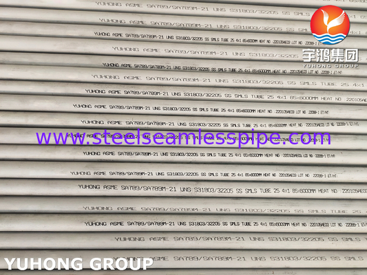 Διπλοί σωλήνες SA789/790 ανοξείδωτου ASME S32205