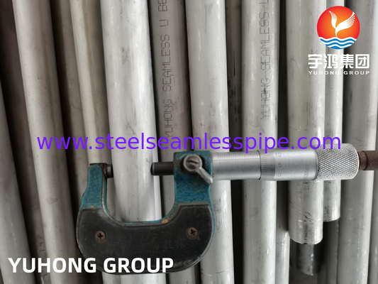 ASME SA213 TP316L Ατσάλινο σωλήνα U Bend για εναλλάκτη θερμότητας και λέβητα