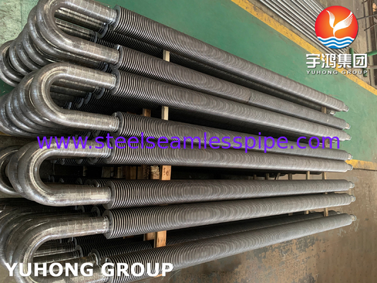 ASTM A106 HF συγκόλληση Gr. B Ατσάλι άνθρακα U Bend Fin σωλήνα για εναλλάκτη θερμότητας