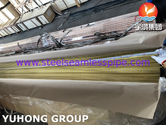 ASME SB111 CuZn20Al2 / CZ110 / UNS C68700 Αλουμινένιο χάλκινο αδιάβροχο σωλήνα