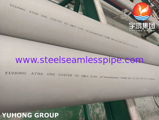 ΑΣTM A790 S31803, S32750, S32205, S31254 Διπλής τύπου σωλήνες χάλυβα για βιομηχανικές εφαρμογές