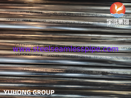 ASME SA249 TP304/304L 1.4301/1.4307 Χάλυβα από ανοξείδωτο χάλυβα