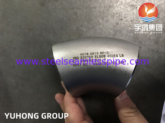ASTM A815 WP-S UNS S32750 S32760 Elbow 90DEG LR 2'' SCH10S Πύλες φυσικού αερίου και πετρελαίου, ατμός αέρα, πετρελαϊκό αέριο, νερό B16.9