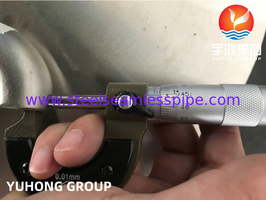 ΑΣTM B366 N06022 Hastelloy C22 2.4602 Εφοδιασμοί σωλήνων από χάλυβα από κράμα αλουμινίου με αγκώνα 180 μοιρών B16.9