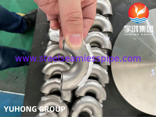 ASTM B366 N06022 Hastelloy C22 Αγκώνας 180 μοιρών Εξαρτήματα από κράμα χάλυβα B16.9