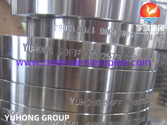 DIN2573, ASTM A182 F316 F316L, σφυρηλατημένο ανοξείδωτο χάλυβα, πλακό πρόσωπο B16.5