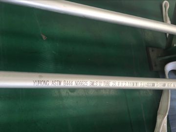 ASTM B444 Gr.2 INCONEL 625 άνευ ραφής σωλήνας κάμψεων του U για την εφαρμογή 100% UT & ET & HT ανταλλακτών θερμότητας