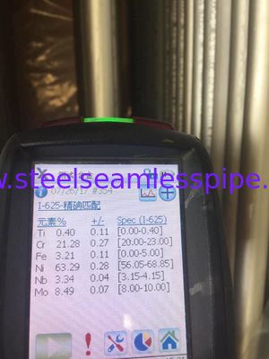 ASTM B444 Gr.2 INCONEL 625 άνευ ραφής σωλήνας κάμψεων του U για την εφαρμογή 100% UT & ET & HT ανταλλακτών θερμότητας