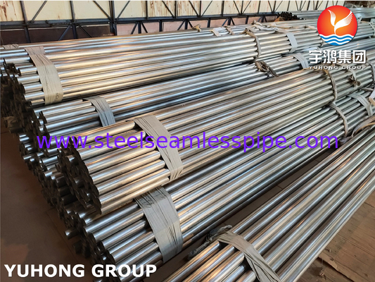 ASTM A249 / ASME SA249 TP304 Ζυγισμένος σωλήνας από ανοξείδωτο χάλυβα, φωτεινό αναμμένο, απλή άκρη