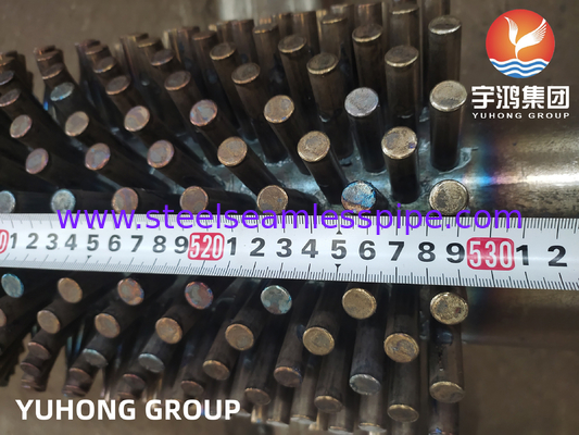 ASTM A213 T9 ALLOY STEEL FIN TUBE Πυκνωμένος σωλήνας για ανταλλακτές θερμότητας