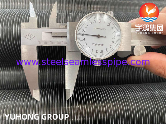 Asme Sa179 Διαμέτρου 25,4mm Cs σωλήνα με ενσωματωμένο τύπο πτερύγια πτερύγια σωλήνα