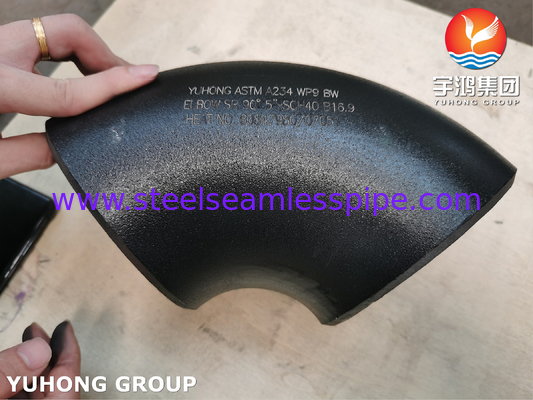 ΑΣΤΜ A234 WP9 CL1 90° ΚΕΛΟΒΟΥΛΟ BW SR 5&quot; SCH40 Σύνδεσμοι για σωλήνες χωρίς συγκόλληση