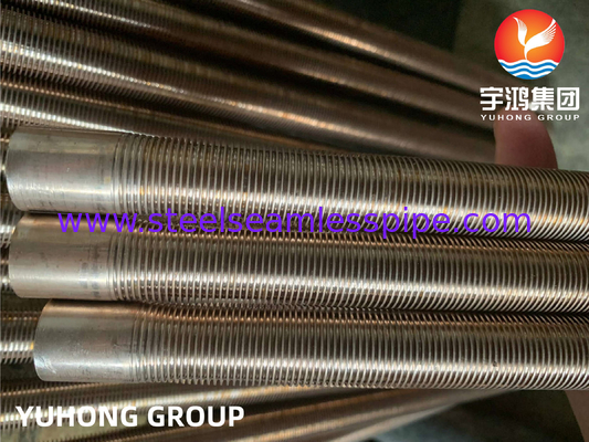 ASTM B111 UNS C70600 O61, Χαλκόνικελ 90/10, ολοκληρωμένος σωλήνας χαμηλής πτερύγας για συμπυκνωτές