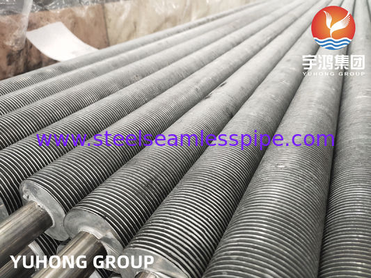 Αλουμινένιο σωλήνα με πτερύγια με τύπο πτερυγίου G/L/KL/HFW και προσαρμοσμένο OD βασικού σωλήνα για αποτελεσματική μεταφορά θερμότητας