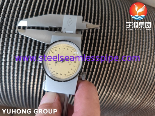 ASME SA312 TP347 HFW Οδοντωτός σωλήνας με πτερύγια για θερμάστρα πυρκαγιάς, Αντοχή σε οξείδωση σε υψηλή θερμοκρασία