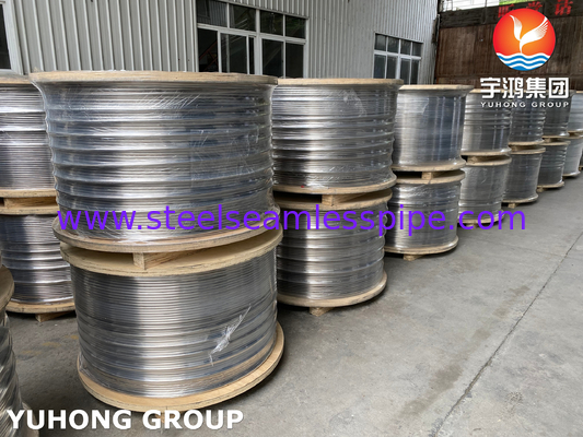 ASTM A269 TP304L TP316L TP316Ti Ζυγισμένος τυλιγμένος σωλήνας από ανοξείδωτο χάλυβα για την βιομηχανία καλωδίων