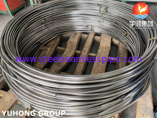 ASTM A269 TP304L TP316L TP316Ti Ζυγισμένος τυλιγμένος σωλήνας από ανοξείδωτο χάλυβα για την βιομηχανία καλωδίων