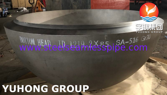 ASTM SA516 Gr.70 Κατώτατη κεφαλή για ανταλλακτές θερμότητας υψηλής πίεσης