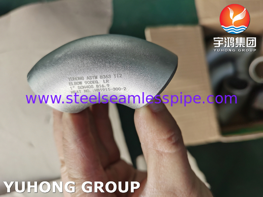 ASTM B363 Ti2 UNS R50400 3.7035 Τιτανίου κράμα χάλυβα Gr.2 Butt συγκόλληση σωλήνες εξαρτήματα 90 ° Lr Κεφαλό ίσο Tee