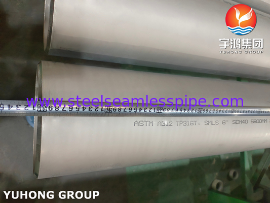 ASTM A511 TP316 316L 1.4404 Ατσάλινος Χάλυβας Χωρίς Σύνδεση Πύλη Σκουπιδεμένο Επικυκλωμένο ABS Πιστοποίηση