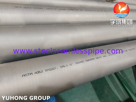 ASTM A312 TP316L Ατσάλινος αδιάβροχος σωλήνας για πετρέλαιο, φυσικό αέριο
