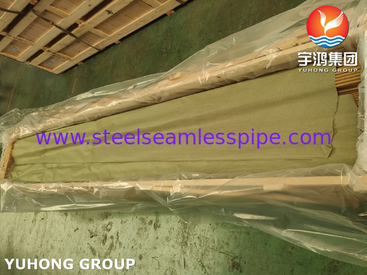 ASME SB111 C68700 Αλουμινένιο χάλκινο αδιάβροχο σωλήνα O61 για δέσμη σωλήνων εναλλάκτη θερμότητας