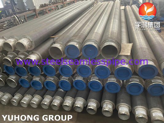 ASTM A376 TP347H S34709 Ατσάλι ατσάλινος υψηλής συχνότητας συγκολλημένος σπειροειδής σωλήνας πτερυγίων