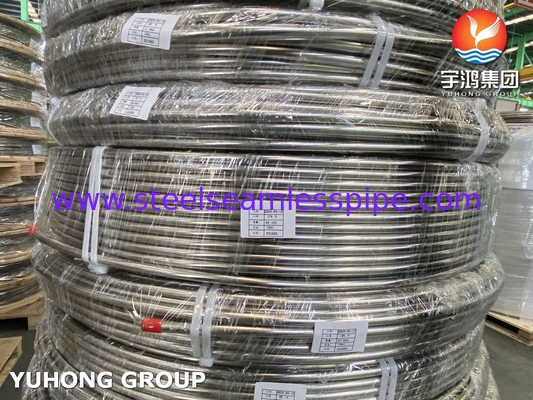 ASTM A269 TP316/316L Ατσάλινο θερμοανταλλάκτη σωλήνα περιστροφής Bright Annealed