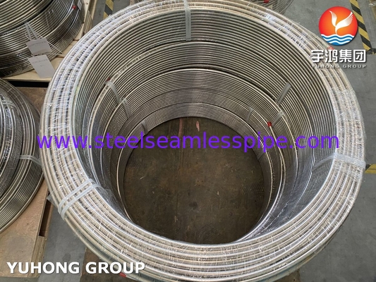 ASTM A269 TP316/316L Ατσάλινο θερμοανταλλάκτη σωλήνα περιστροφής Bright Annealed